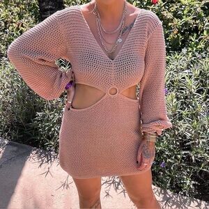 NWOT Pink Lily Swim Cover Up